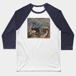 The Queens Pearl Necklace - John Bauer Baseball T-Shirt